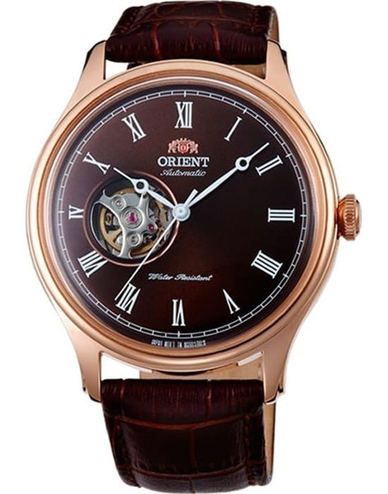 Orient Orient Classic Automatic AG00001T  AG00001T механические мужские часы коричневый циферблат, браслет кожаный — вид спереди