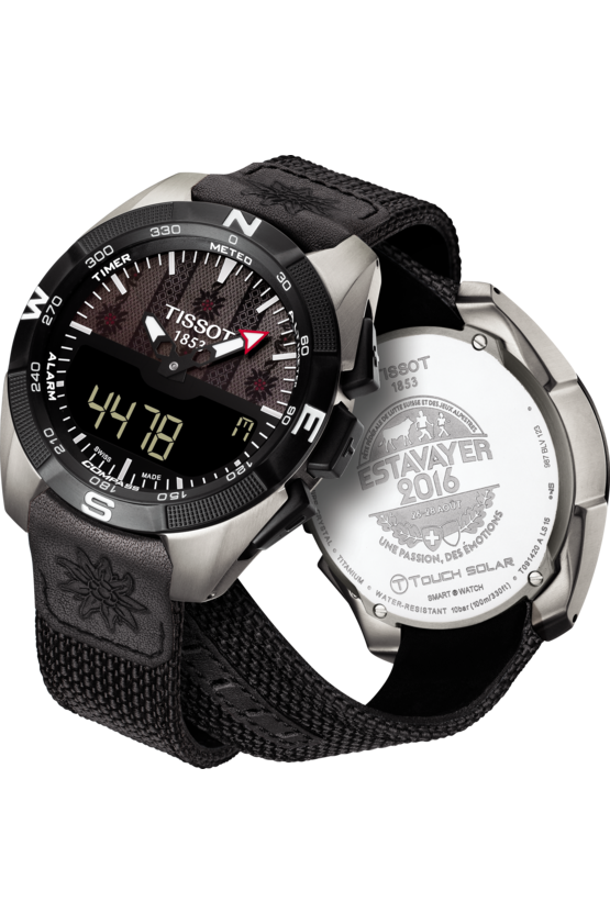 Tissot Tissot T-Touch Expert Solar Fete Lutte Suisse T091.420.46.051.02 T Touch, наручные мужские часы фото под углом