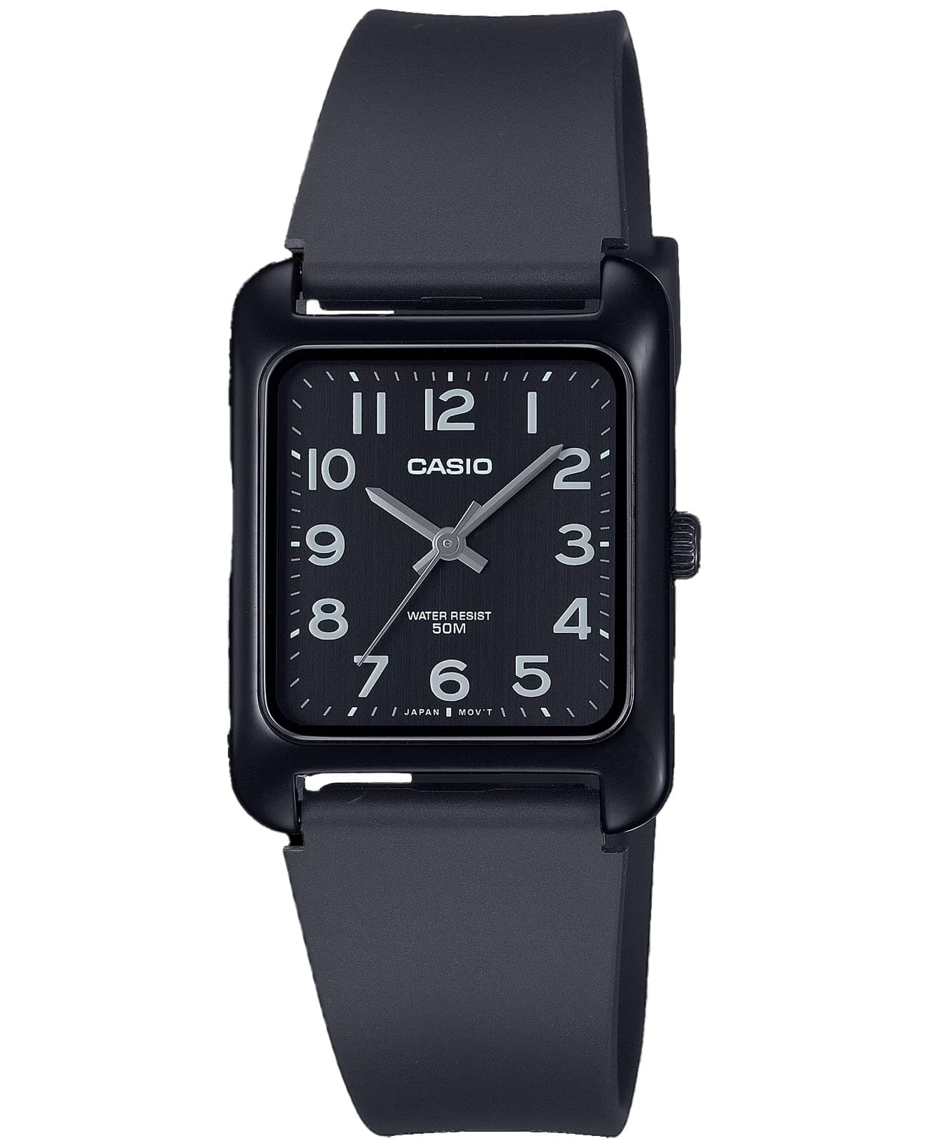 Casio Casio MTP-B175-1BV  MTP-B175-1BV кварцевые мужские часы черный циферблат, браслет пластик — вид спереди