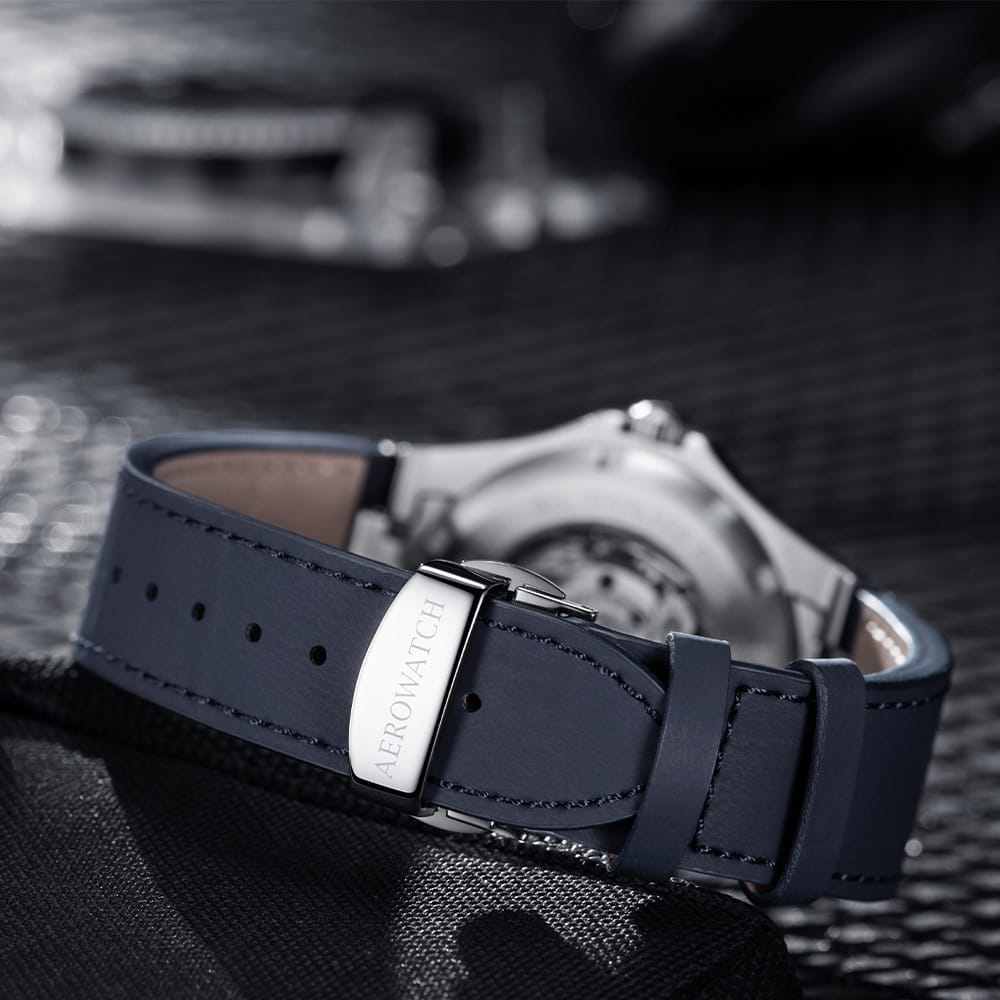 Оригинальные часы Aerowatch Aerowatch Les Grandes Classiques 60998 AA01 механические калибр механизма  общий вид