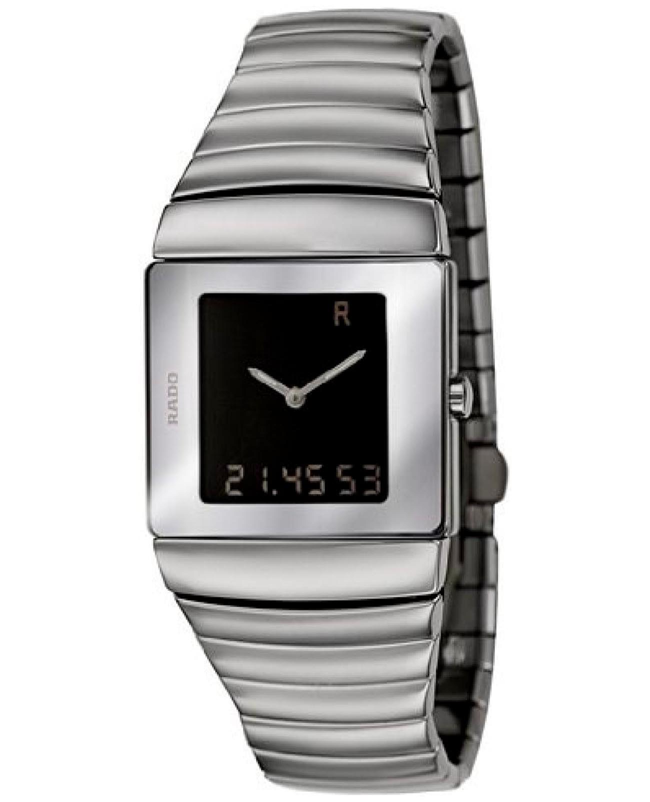 Rado Rado Sintra R13433152  R13433152 кварцевые мужские часы  циферблат, браслет ceramos™ — вид спереди