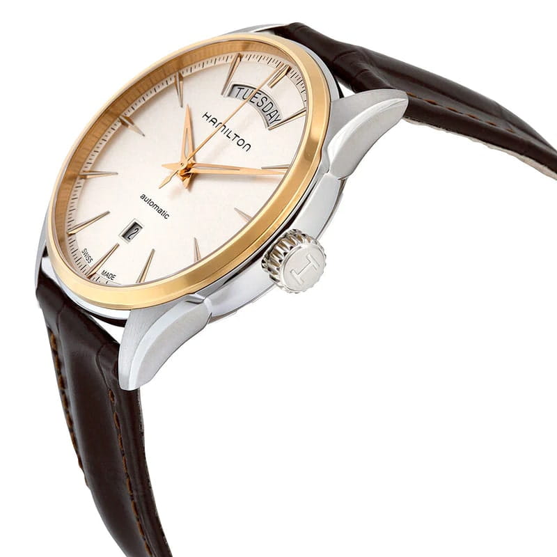 Hamilton Hamilton Jazzmaster Day Date Auto H42525551, jazzmaster швейцария мужские часы на браслете кожаный боковой вид
