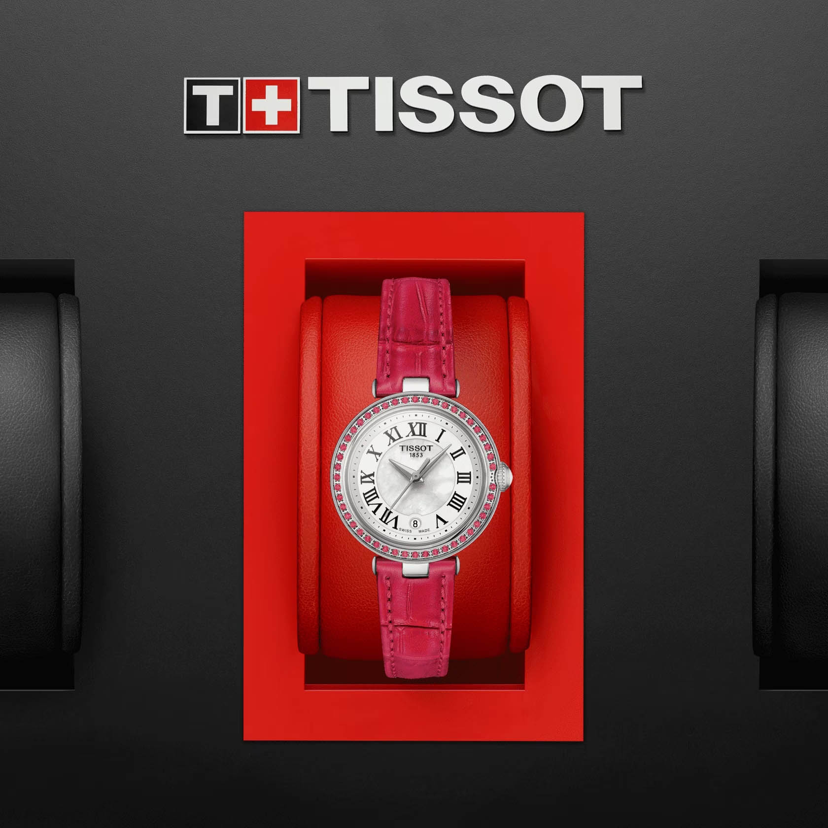 Tissot Tissot Bellissima Small Lady T126.010.66.113.00 кварцевые женские часы часы крупный план серебристый циферблата