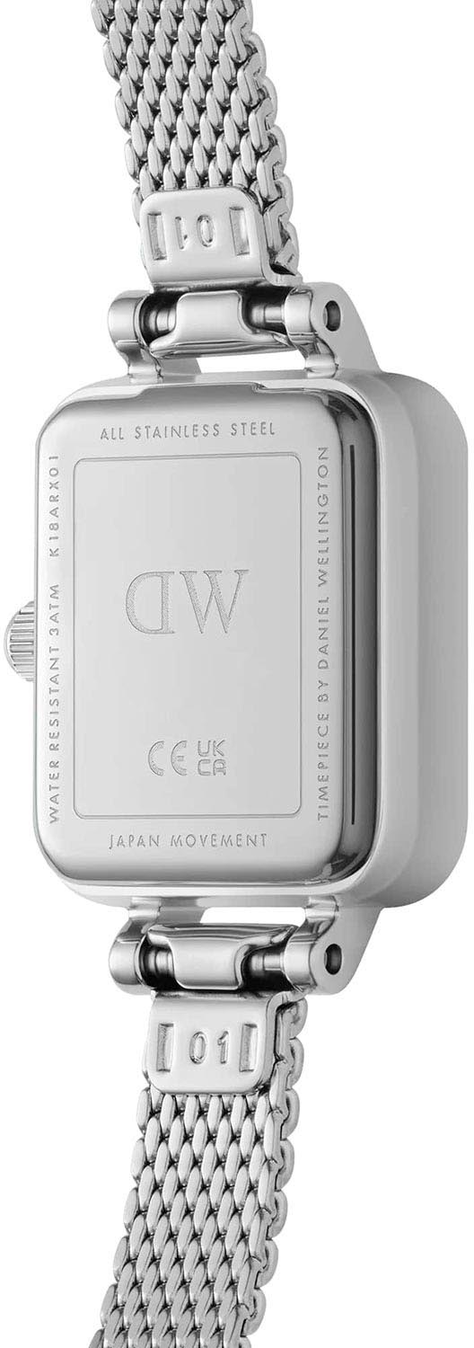 Daniel Wellington Daniel Wellington Quadro Mini Lumine Bezel Silver DW00100732 , наручные женские часы фото под углом