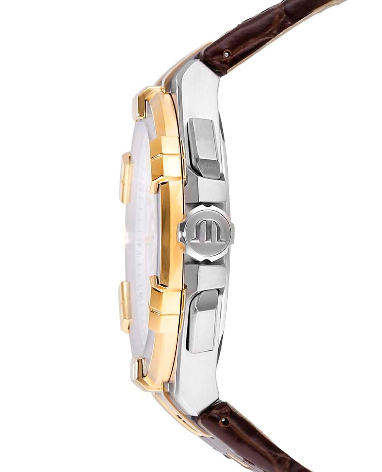 Maurice Lacroix Maurice Lacroix Aikon Chronograph AI1018-PVY11-132-1, aikon швейцария мужские часы на браслете кожаный боковой вид