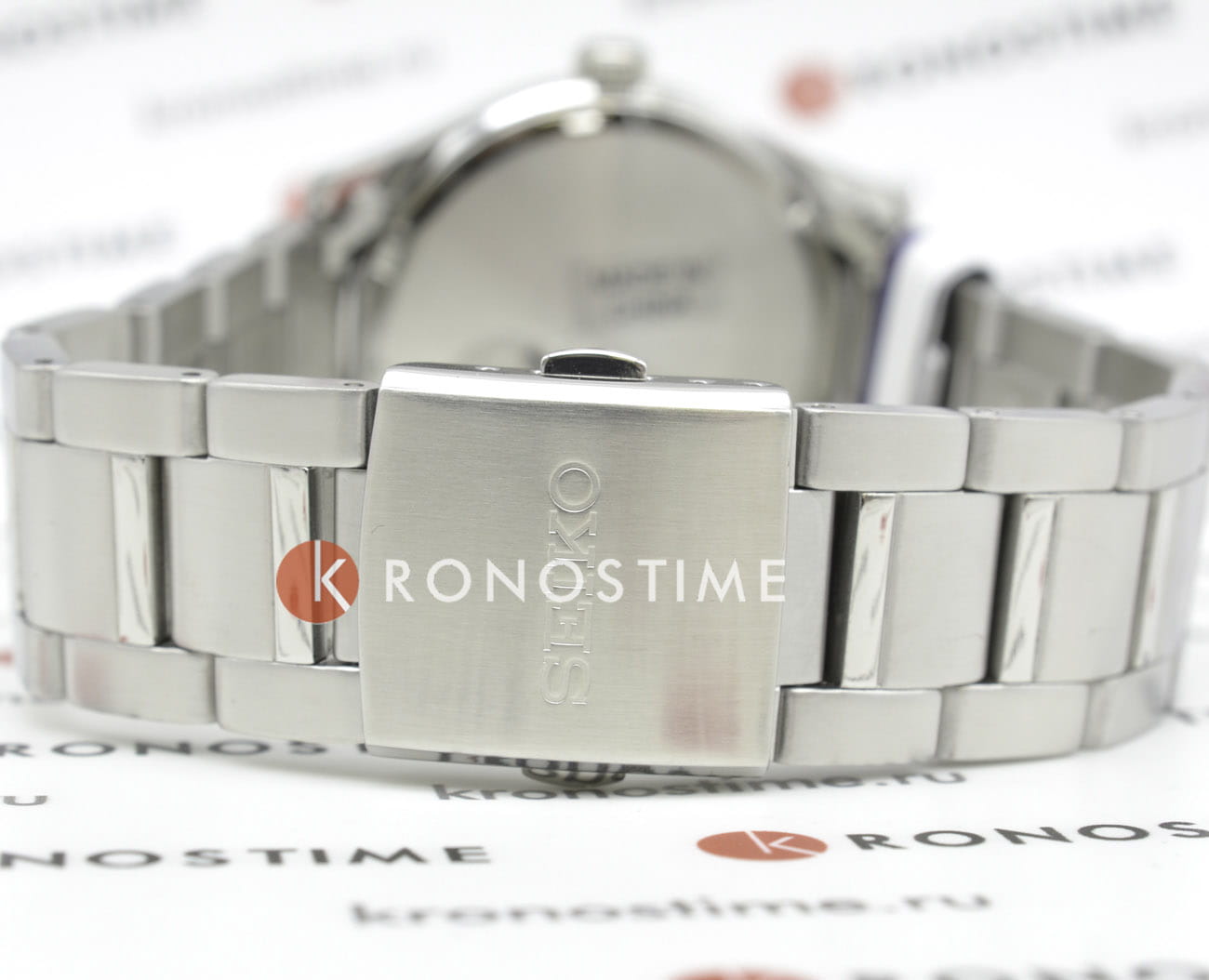 Seiko Seiko Discover More SUR559P1 мужские часы синий циферблат на запястье