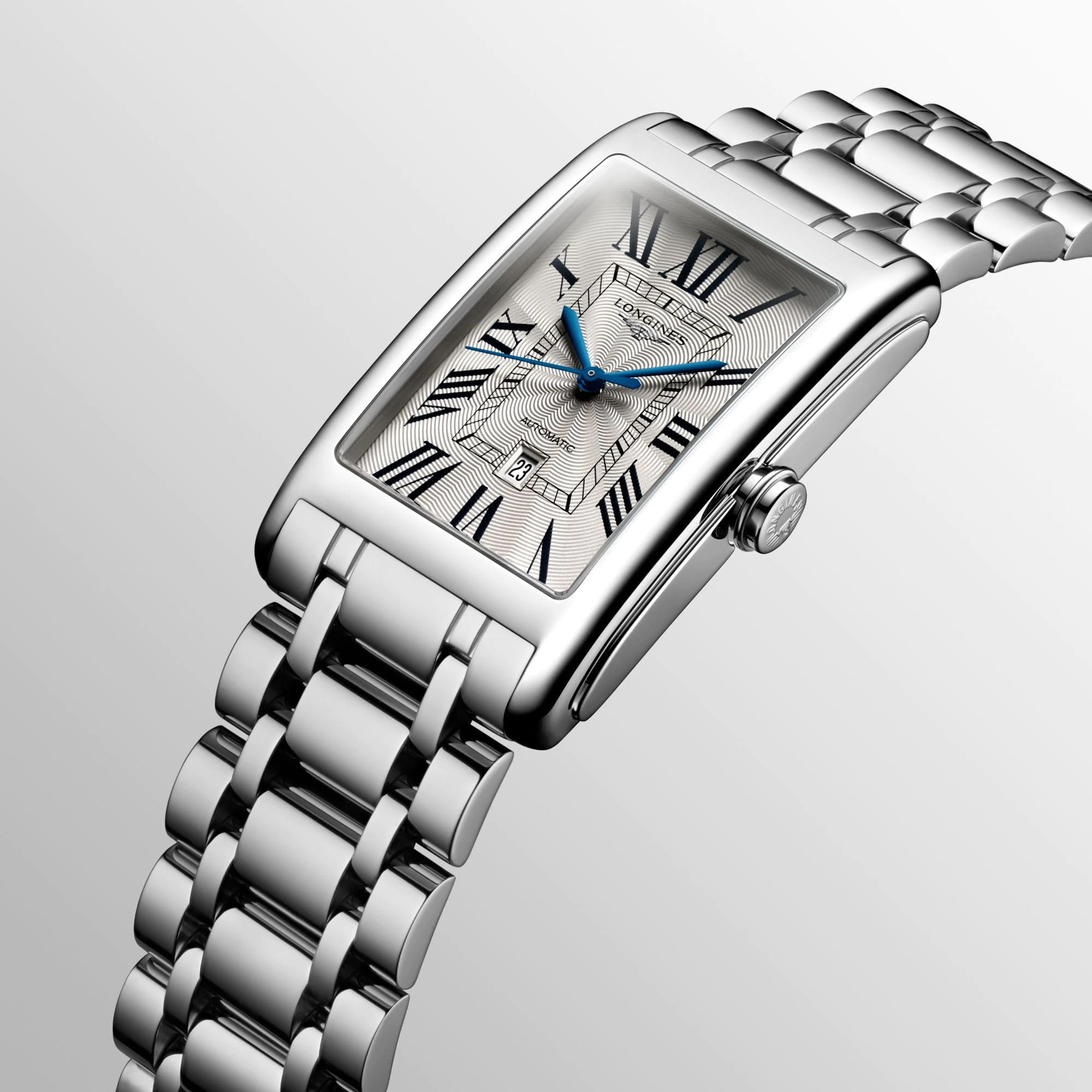 Longines Longines DolceVita L5.767.4.71.6, dolcevita швейцария мужские часы на браслете нержавеющая сталь боковой вид