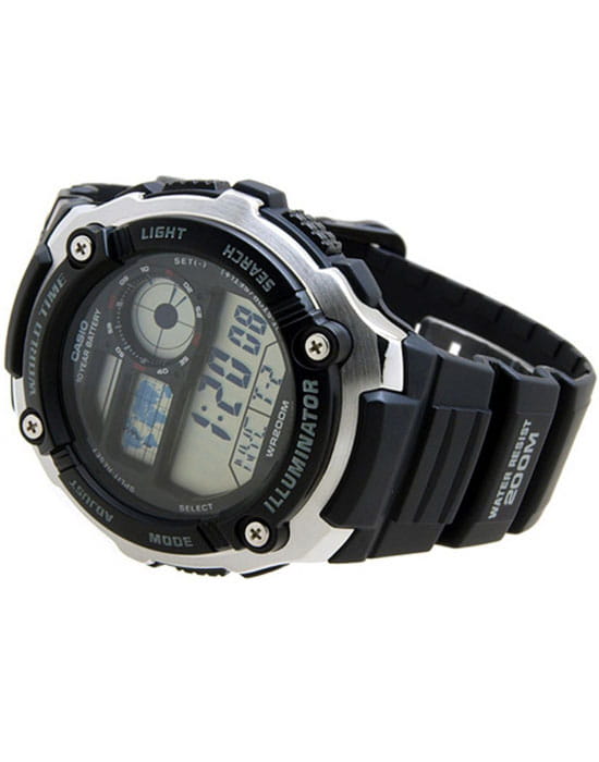 Casio Casio Collection AE-2100W-1A , наручные мужские часы фото под углом