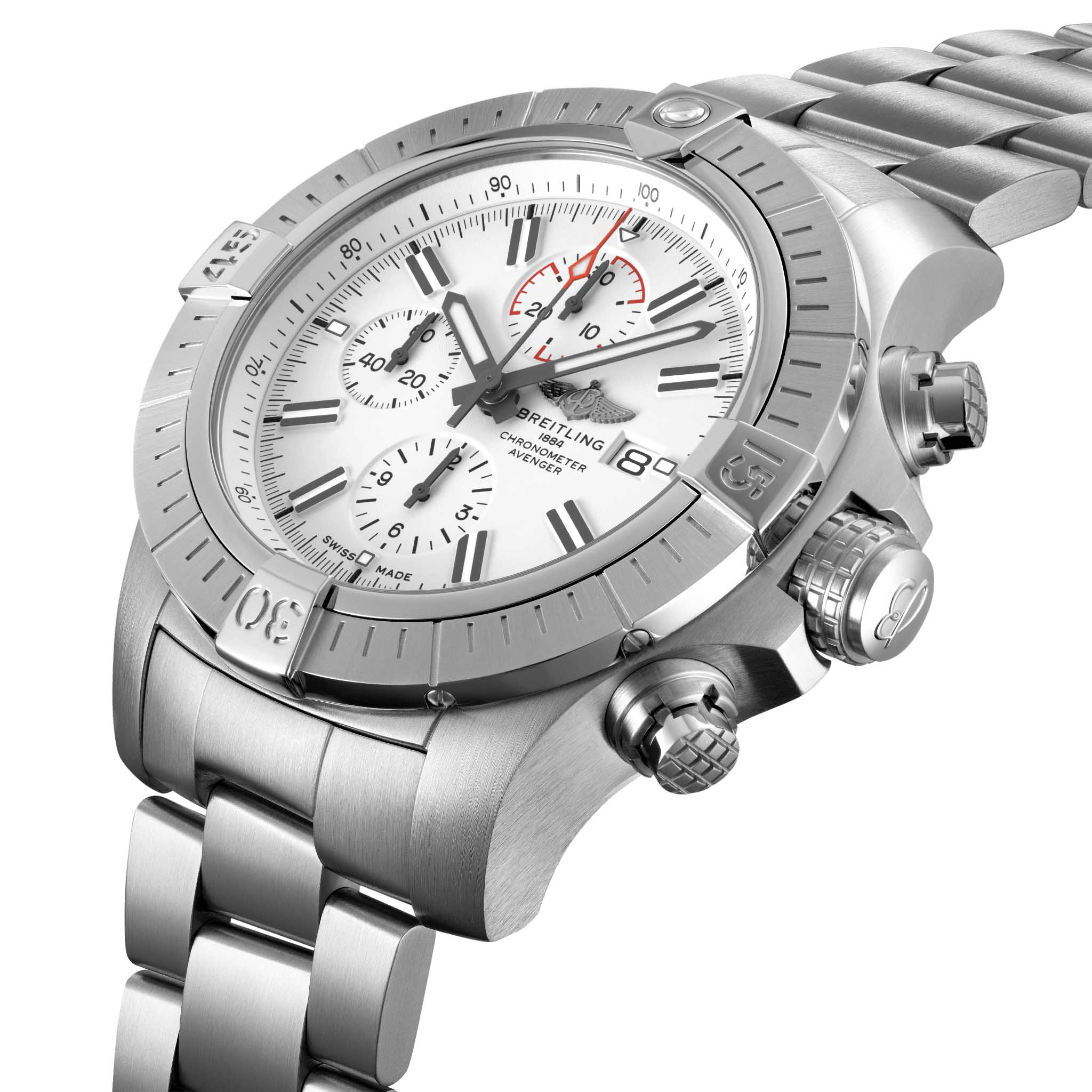 Breitling Breitling Super Avenger Chronograph 48 A133751A1A1A1 , наручные мужские часы фото под углом