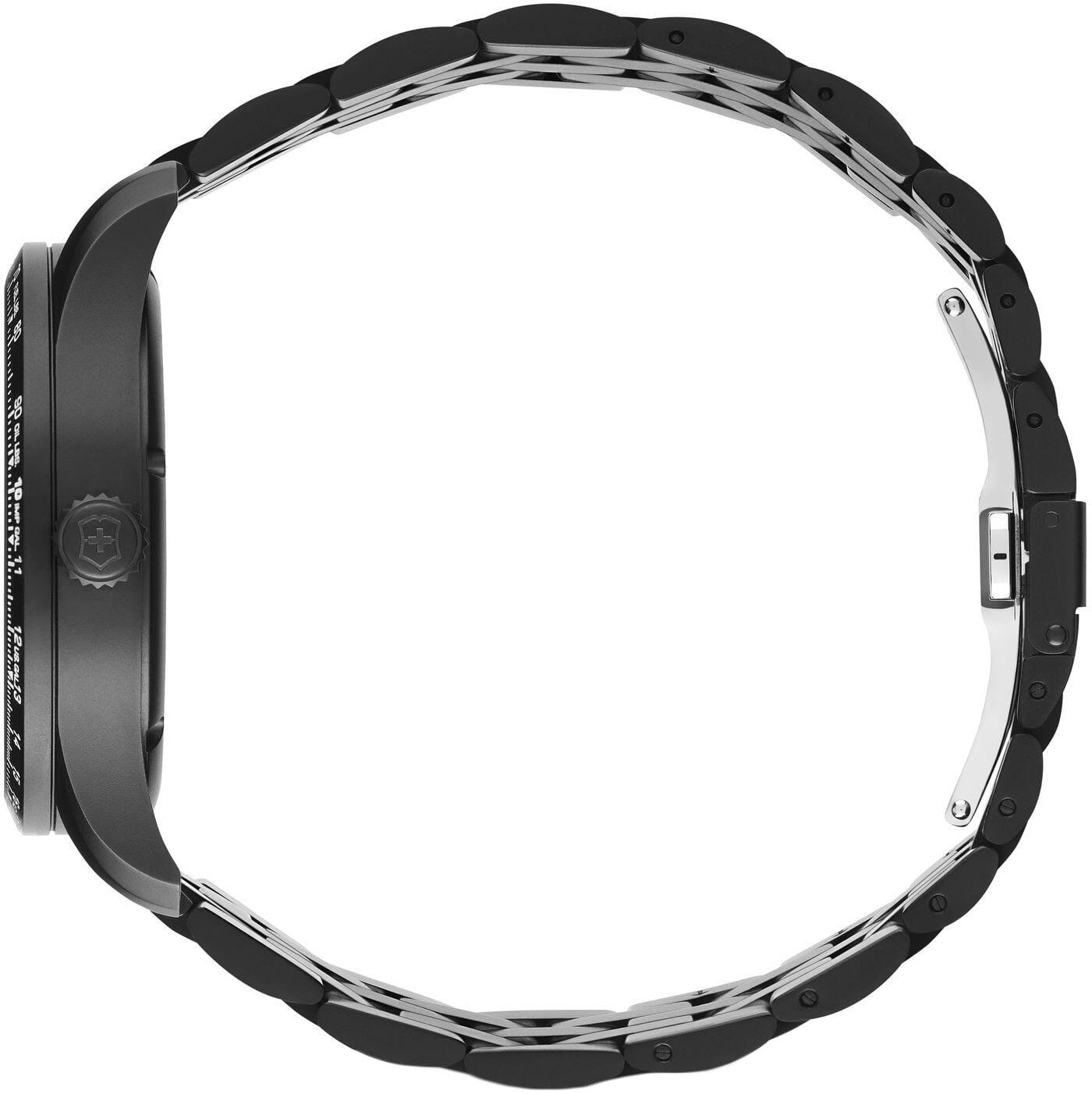 Victorinox Victorinox AirBoss 241974,  швейцария мужские часы на браслете нержавеющая сталь боковой вид