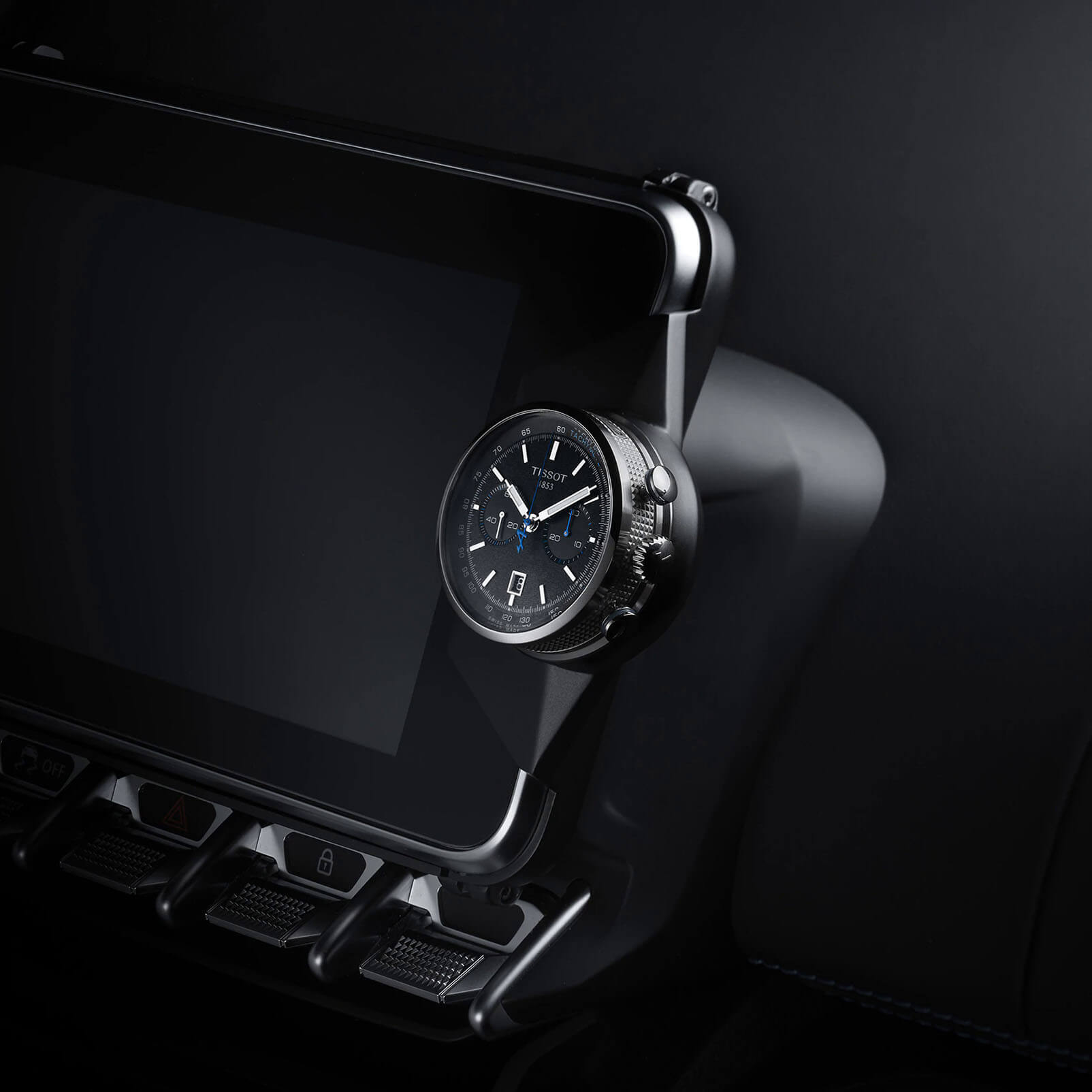 Tissot Tissot Alpine On Board Automatic Chronograph T123.427.16.051.00 механические мужские часы часы крупный план черный циферблата