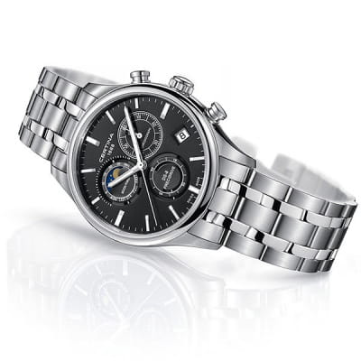 Certina Certina DS-8 Chronograph Moon Phase C033.450.11.051.00, sport швейцария мужские часы на браслете нержавеющая сталь боковой вид