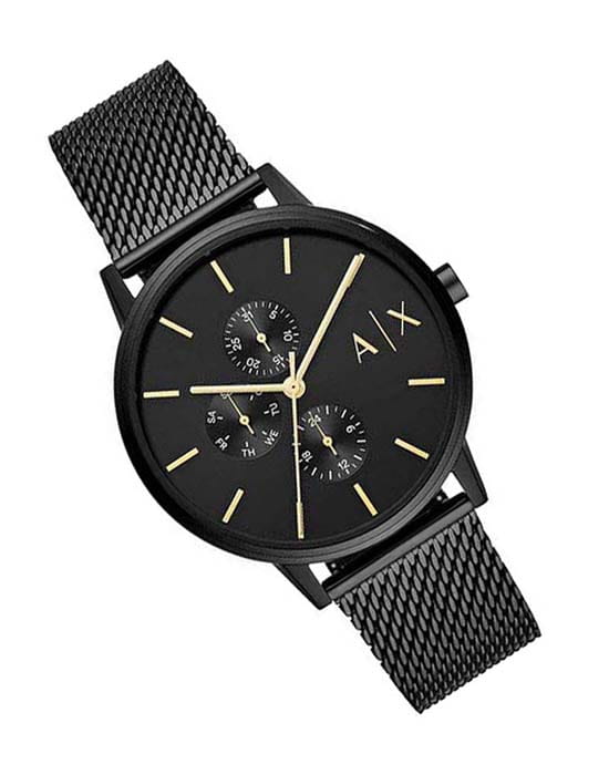 Armani Exchange Armani Exchange Cayde  AX2716,  италия мужские часы на браслете сталь с ip покрытием боковой вид