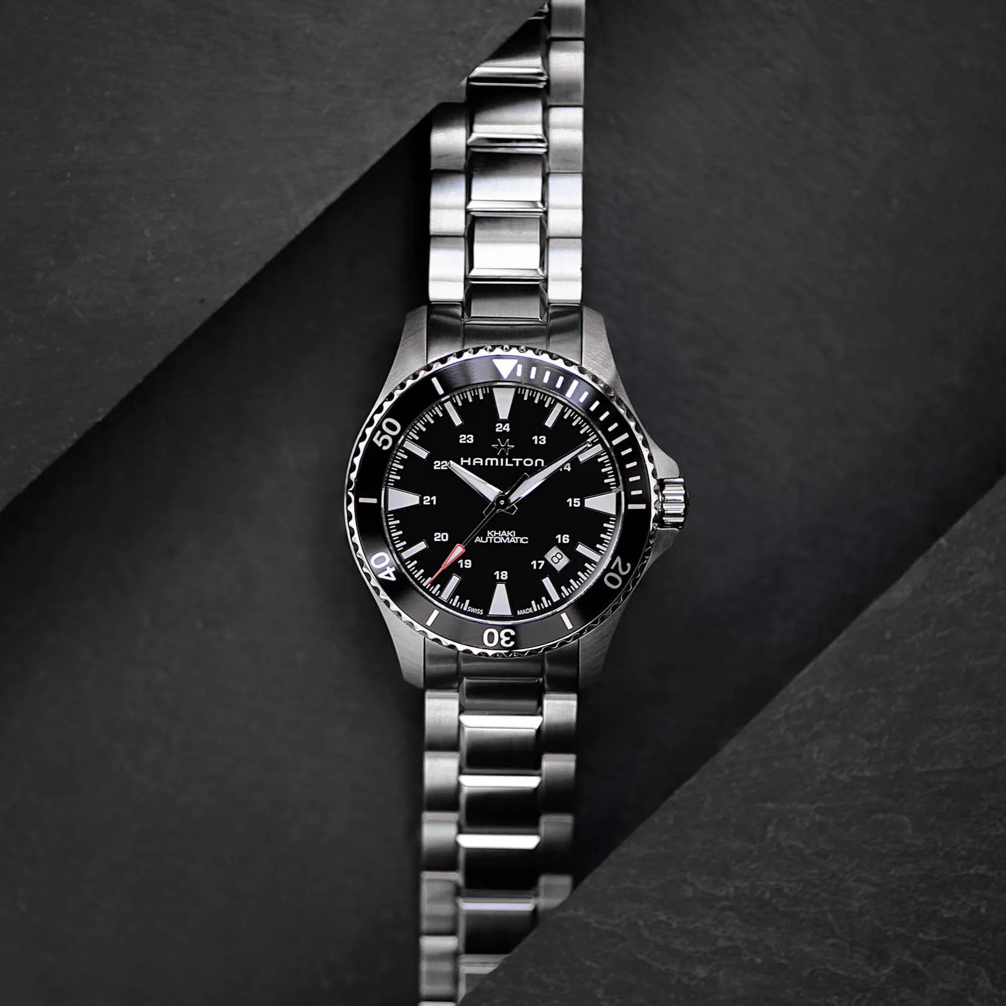 Hamilton Hamilton Khaki Navy Scuba Auto H82335131 - наручные мужские часы наручные часы в перспективе черный циферблат