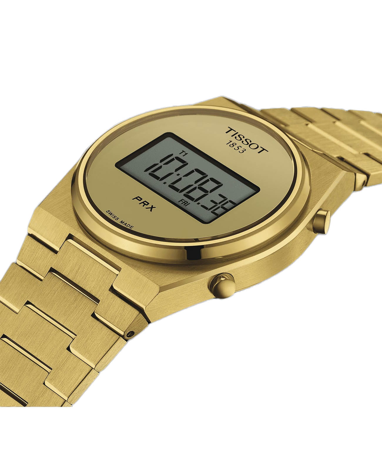 Tissot Tissot PRX Digital T137.463.33.020.00, prx швейцария мужские часы на браслете нержавеющая сталь с pvd-покрытием боковой вид