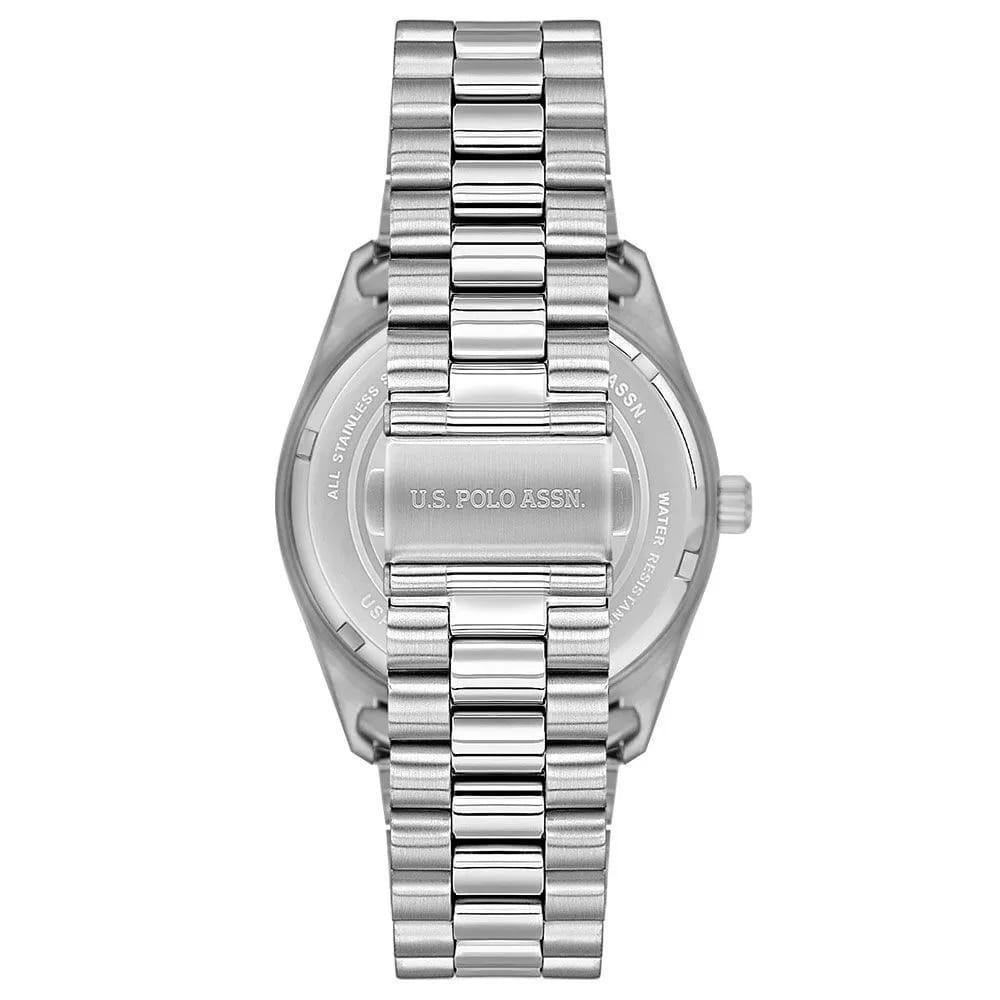 U.S. Polo Assn. U.S. Polo Assn. Fundamental USPA1100B-04,  сша мужские часы на браслете нержавеющая сталь боковой вид
