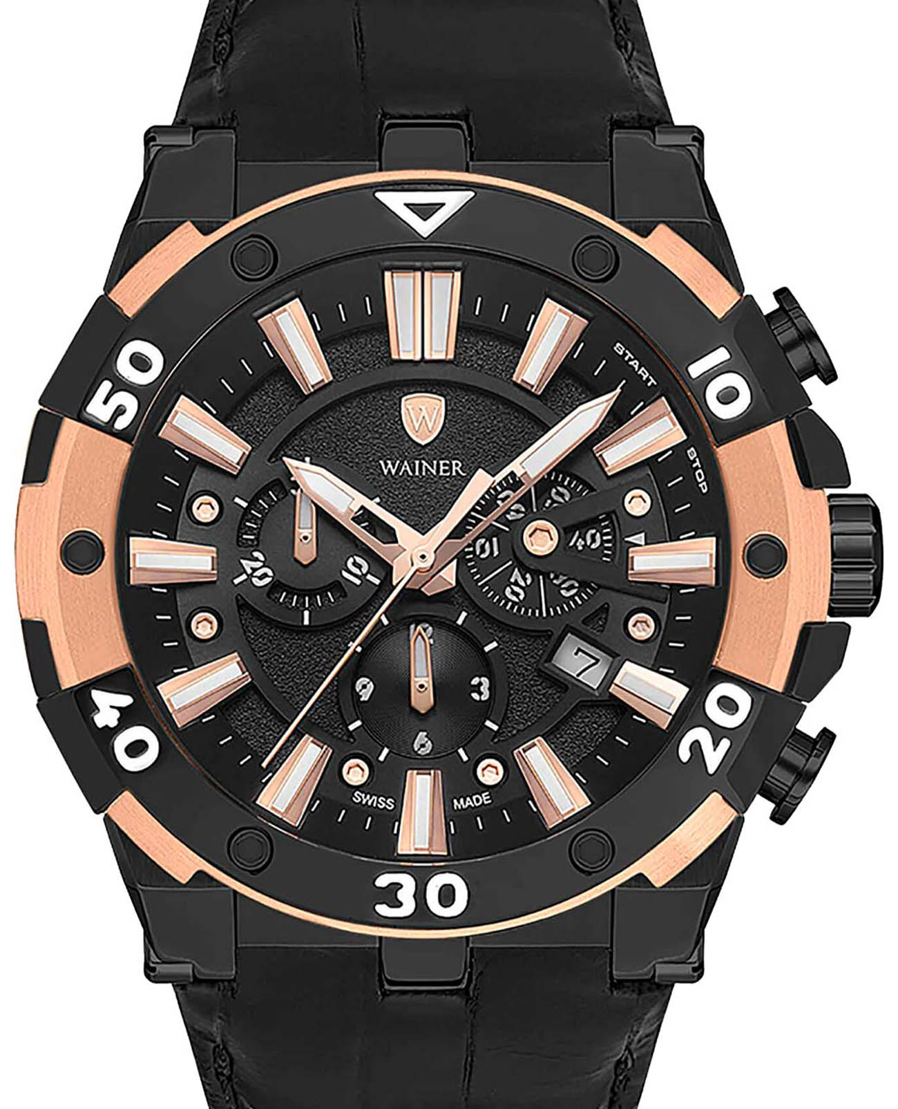 Wainer Wainer Trio WA.14000-D , наручные мужские часы фото под углом