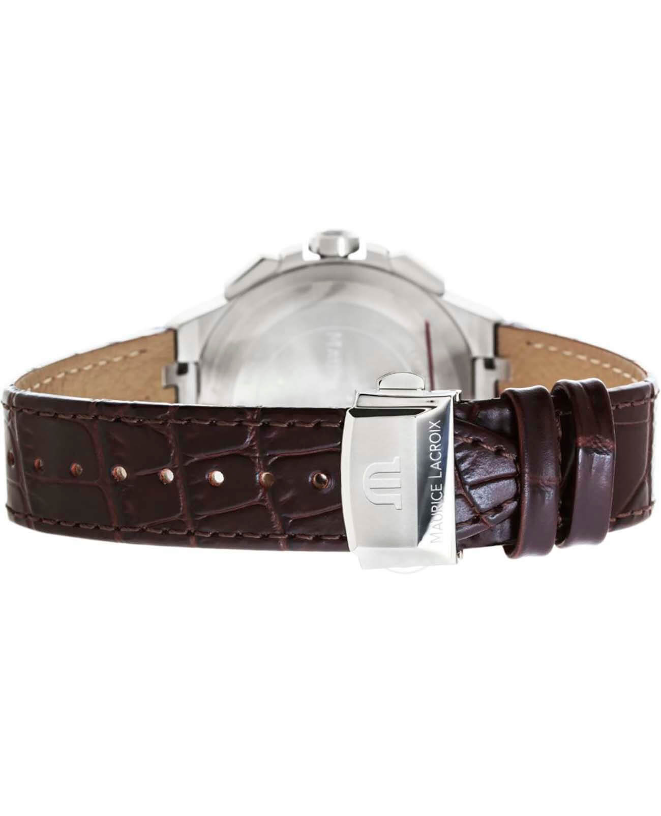 Оригинальные часы Maurice Lacroix Maurice Lacroix Aikon Chronograph AI1018-PVY11-132-1 кварцевые калибр механизма  общий вид