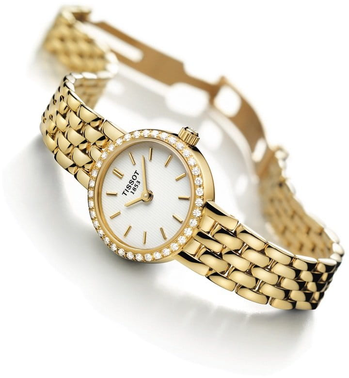 Tissot Tissot Caliente 18K Gold T74.3.112.11 , наручные женские часы фото под углом