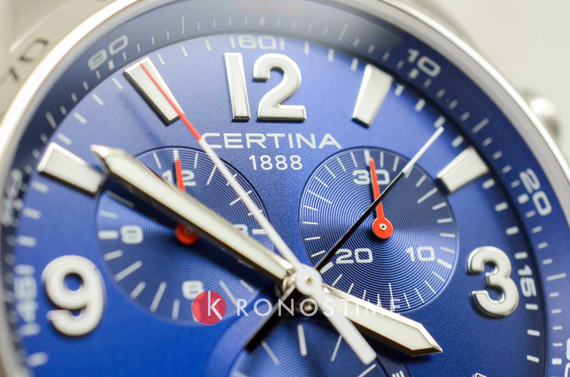 Оригинальные часы Certina Certina DS Podium Chronograph 1/100 sec C001.647.44.047.00 кварцевые калибр механизма eta 251.264 aa precidrive  общий вид