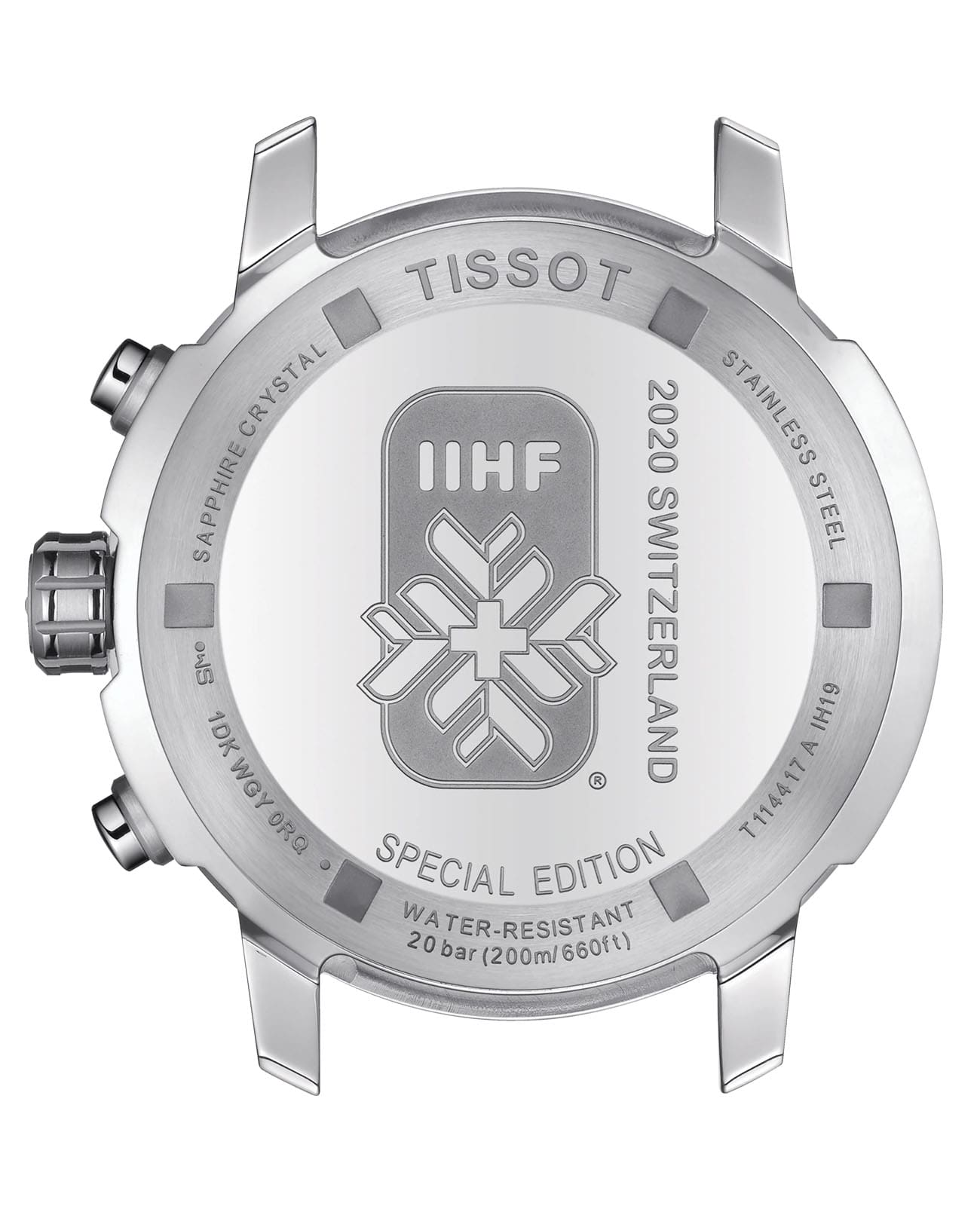 Tissot Tissot PRC 200 IIHF Swiss Edition T114.417.17.037.01, t-sport швейцария мужские часы на браслете каучук боковой вид