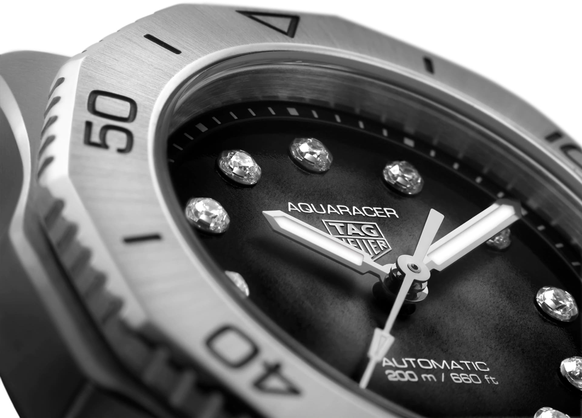 TAG Heuer TAG Heuer Aquaracer Professional 200 WBP2410.BA0622, aquaracer швейцария женские часы на браслете нержавеющая сталь боковой вид