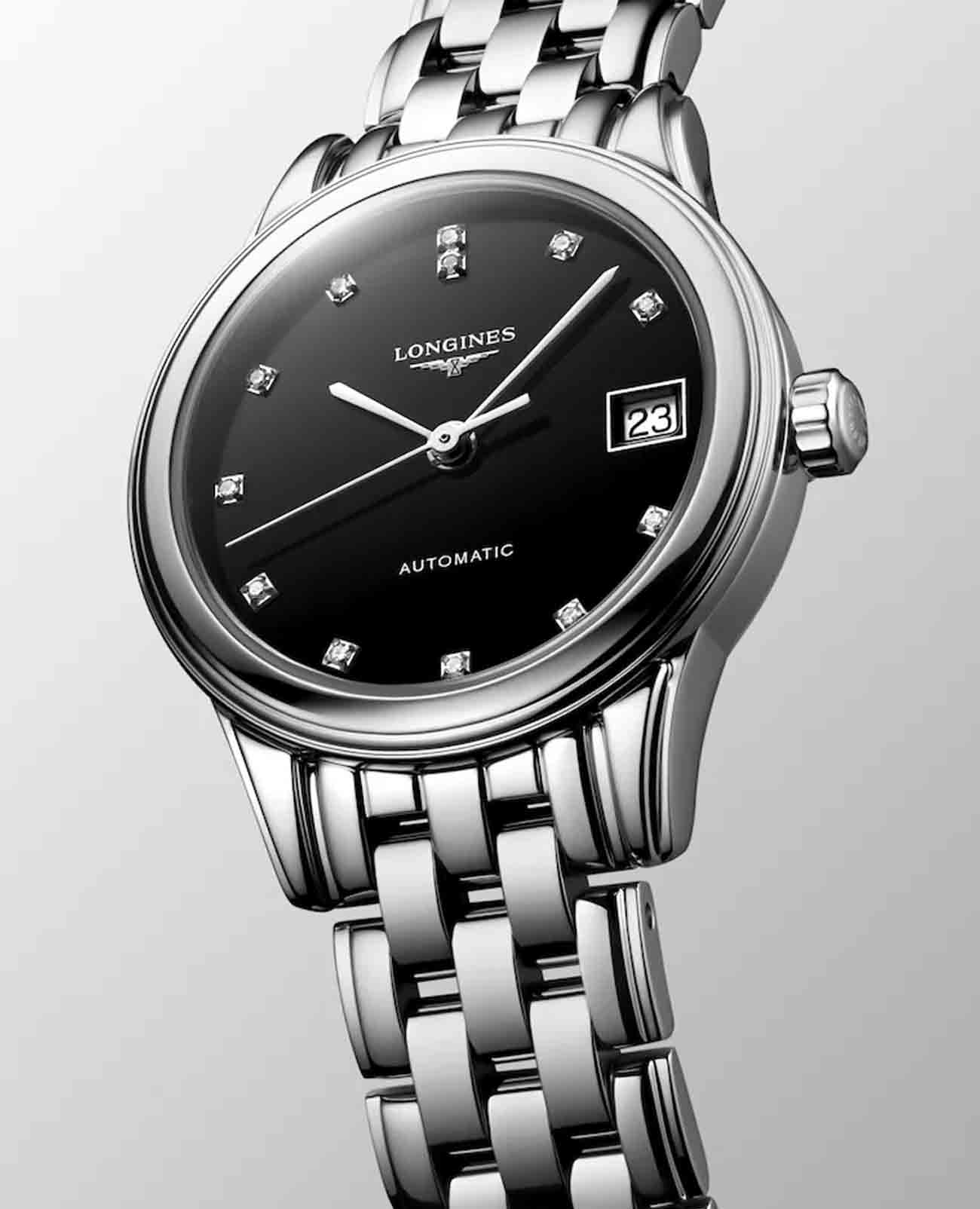 Longines Longines Flagship L4.274.4.57.6, flagship швейцария женские часы на браслете нержавеющая сталь боковой вид