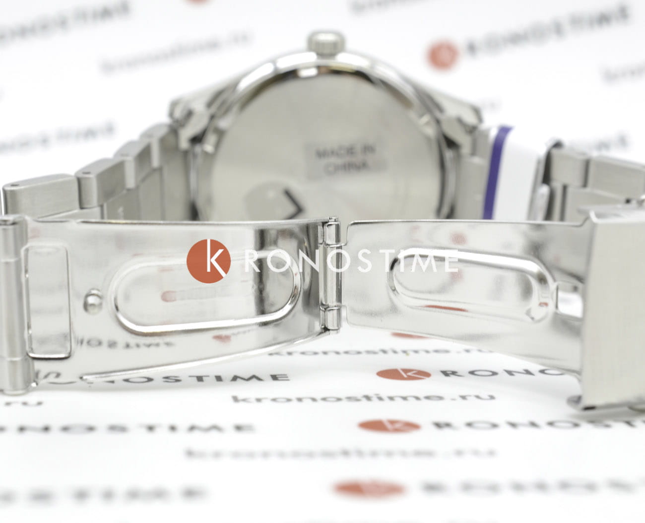 Seiko Seiko Discover More SUR559P1 кварцевые мужские часы часы крупный план синий циферблата