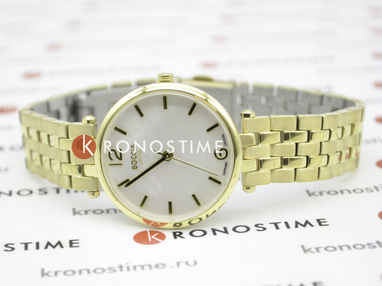 Boccia Titanium Boccia Titanium 3339-03,  германия женские часы на браслете титановый c pvd покрытием боковой вид