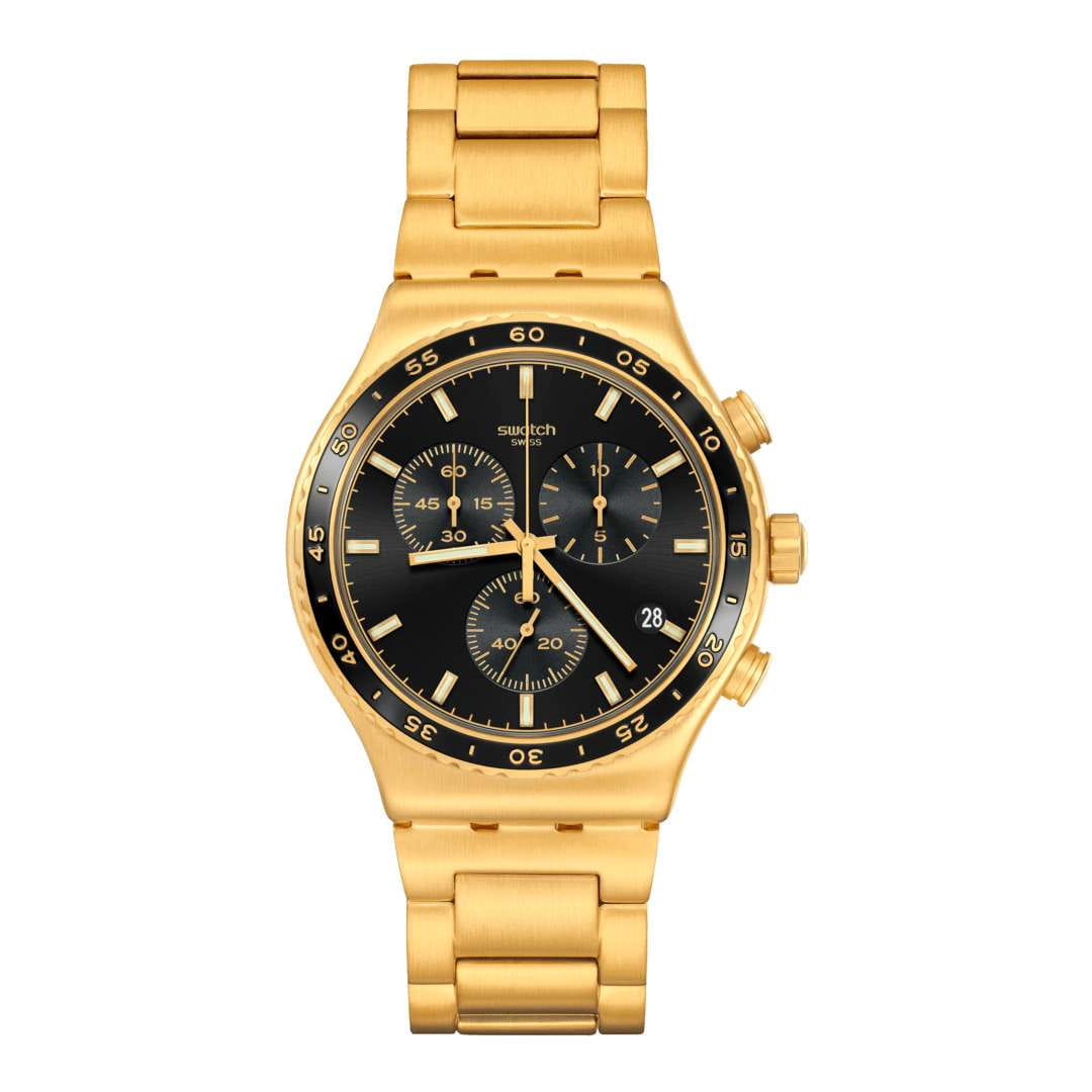 Swatch YVG418G мужские часы застежка крупным планом