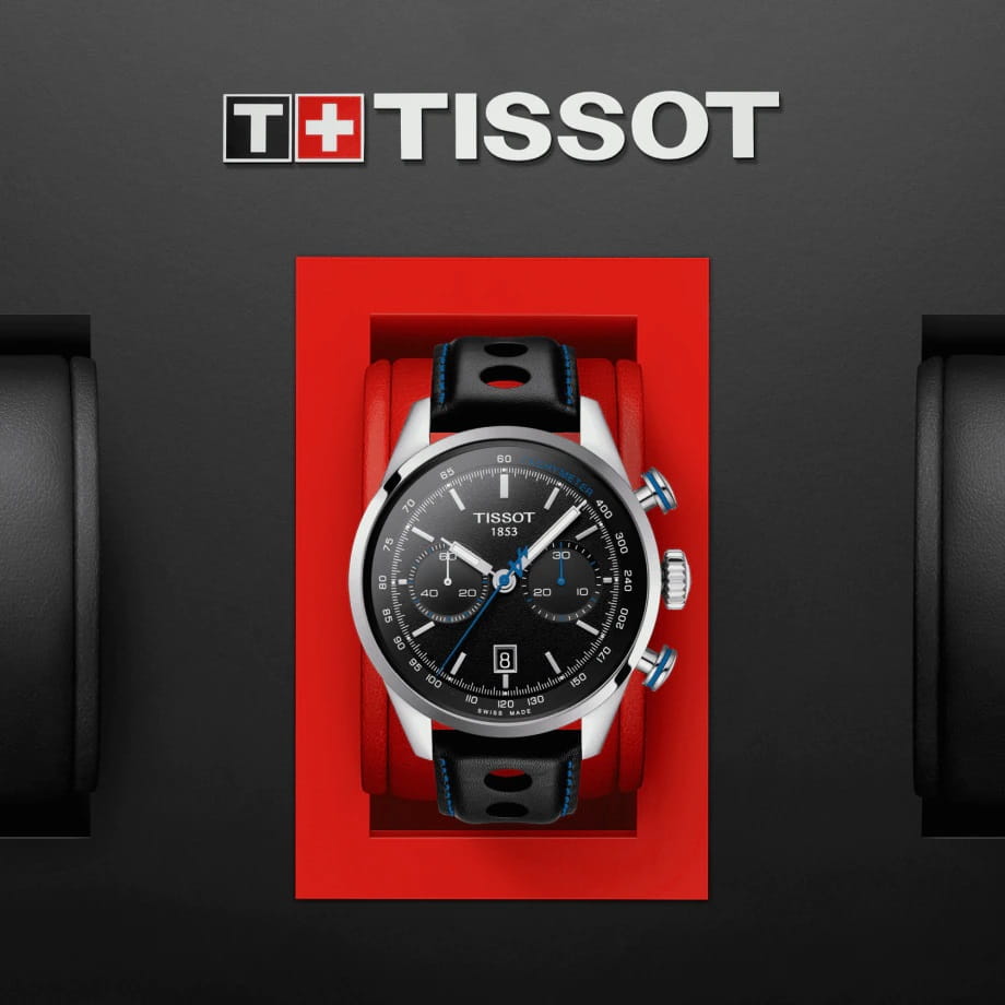 Tissot T1234271605100 мужские часы застежка крупным планом