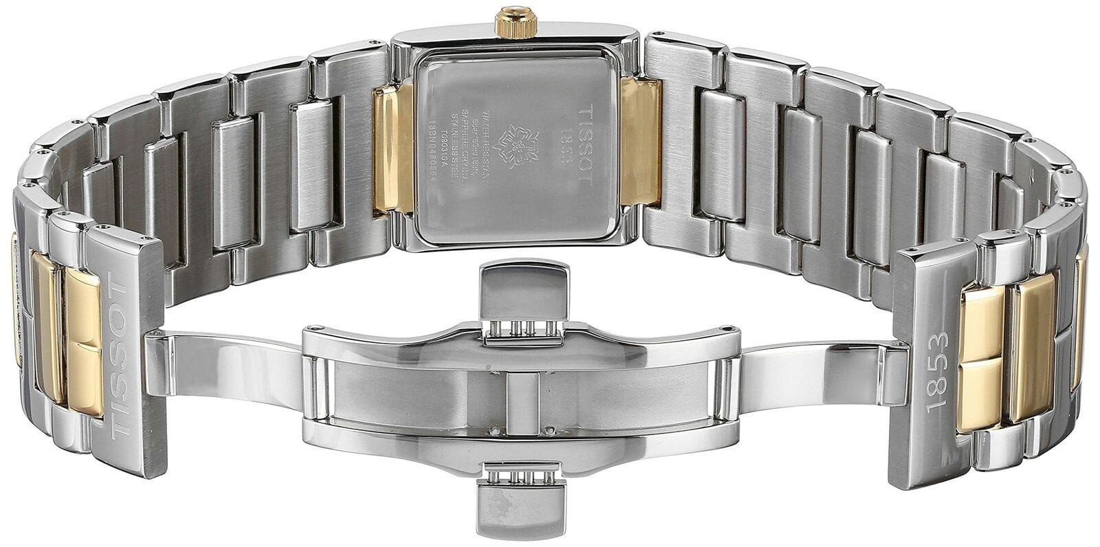 Tissot Tissot T02 T090.310.22.111.00, t-lady швейцария женские часы на браслете сталь c pvd покрытием боковой вид
