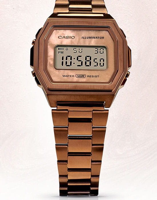 Оригинальные часы Casio Casio Collection A1000RG-5EF кварцевые калибр механизма  общий вид