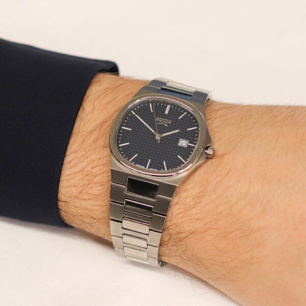 Boccia Titanium Boccia Titanium Square 3657-02 , наручные мужские часы фото под углом