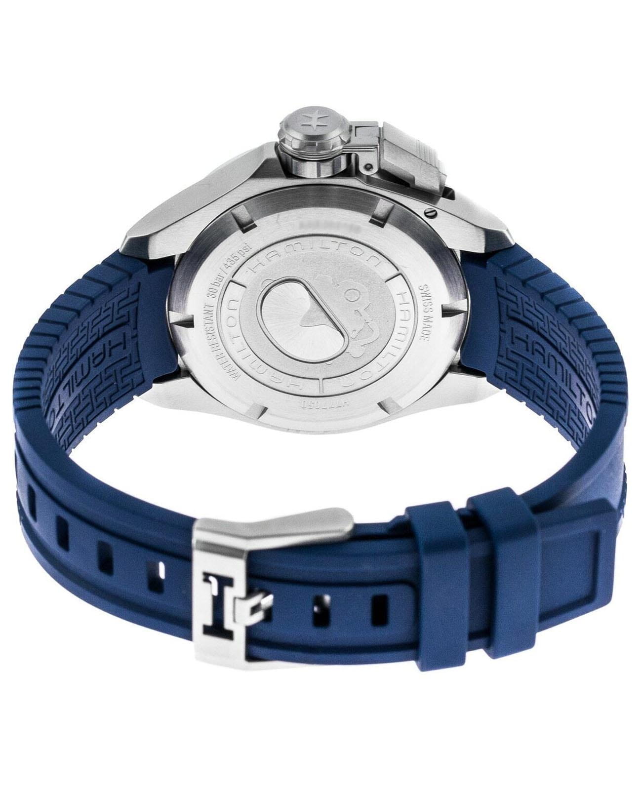 Hamilton Hamilton Khaki Navy Frogman Auto H77705345 мужские часы синий циферблат на запястье