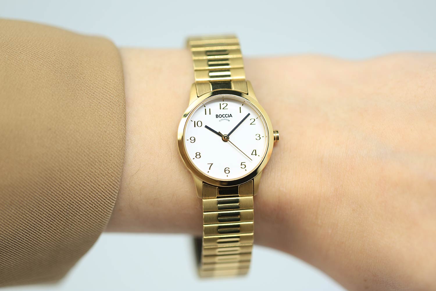 Оригинальные часы Boccia Titanium Boccia Titanium Circle-Oval 3318-02 кварцевые калибр механизма  общий вид