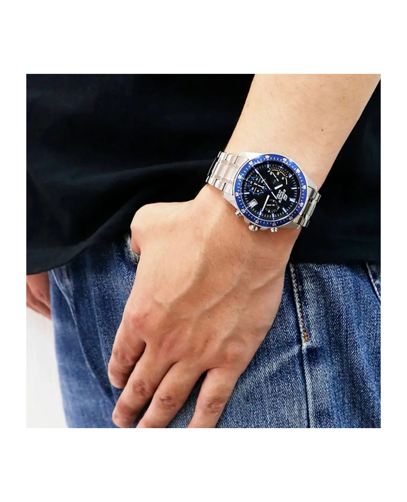 Casio Casio Edifice EFV-540D-2AVUDF (EFV-540D-2A) EFV, наручные мужские часы фото под углом