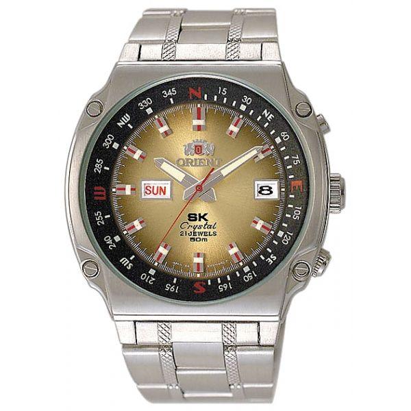 Orient Orient EM5H001U (FEM5H001U)  FEM5H001U  мужские часы  циферблат, браслет  — вид спереди