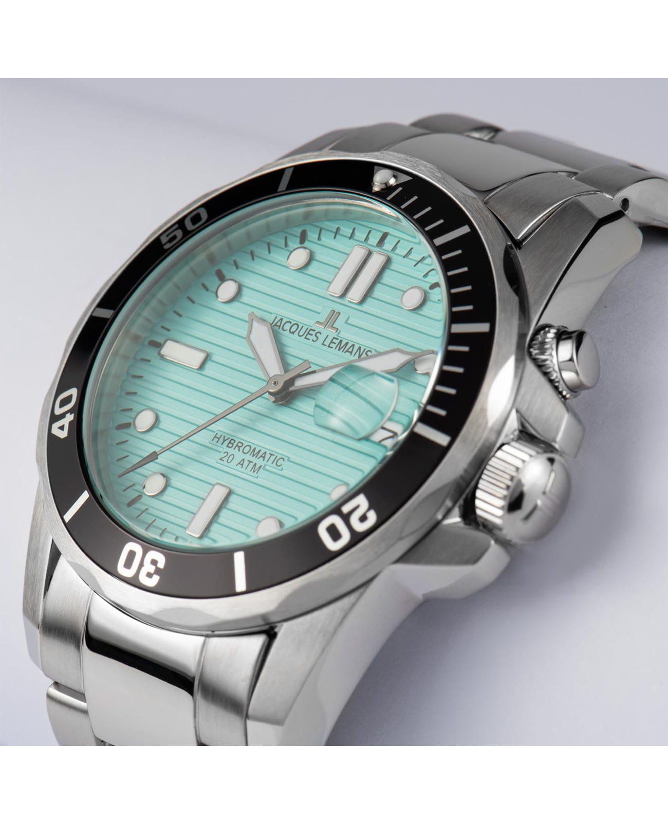 Jacques Lemans Jacques Lemans Hybromatic 1-2170i, hybromatic австрия мужские часы на браслете нержавеющая сталь боковой вид