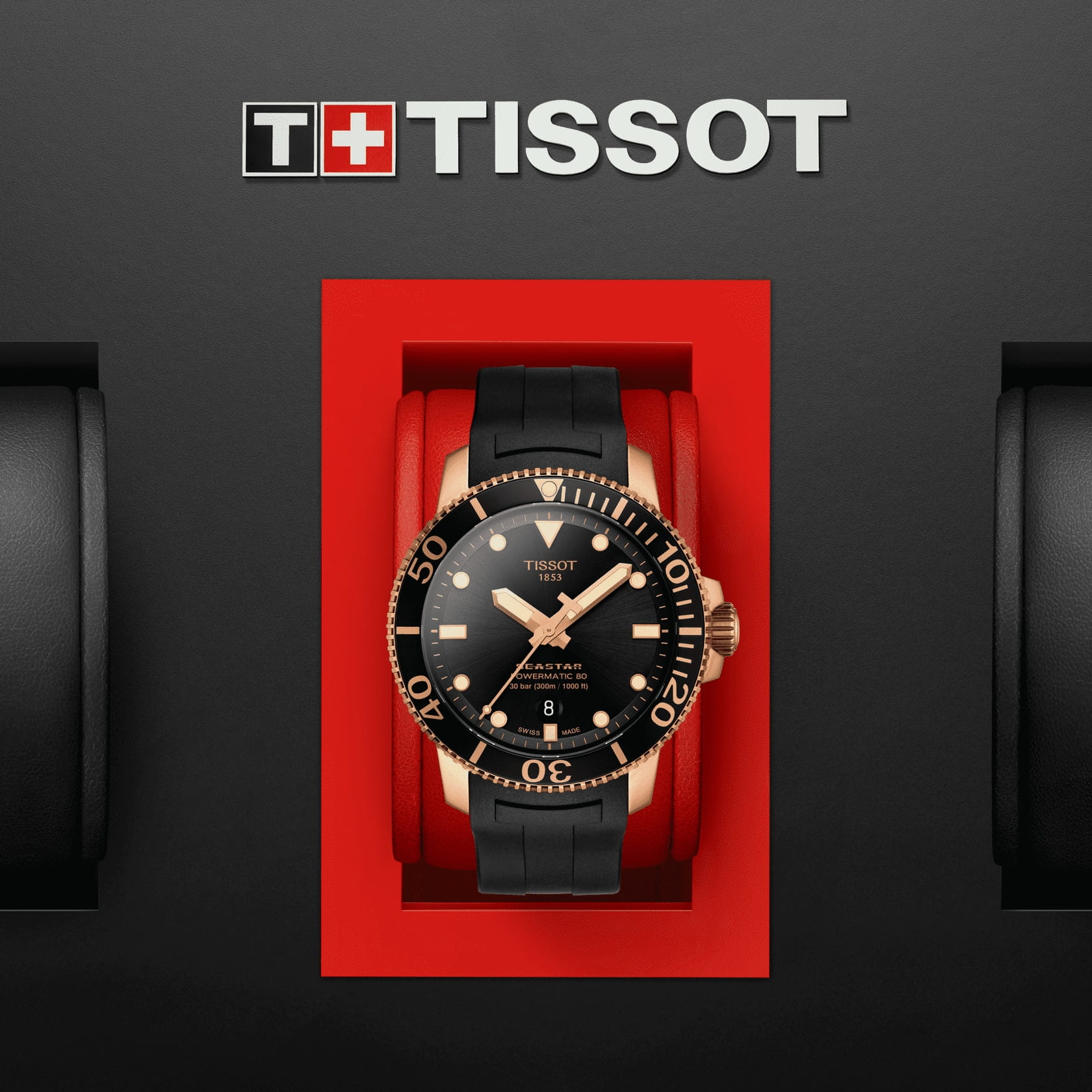 Tissot T1204073705101 мужские часы застежка крупным планом