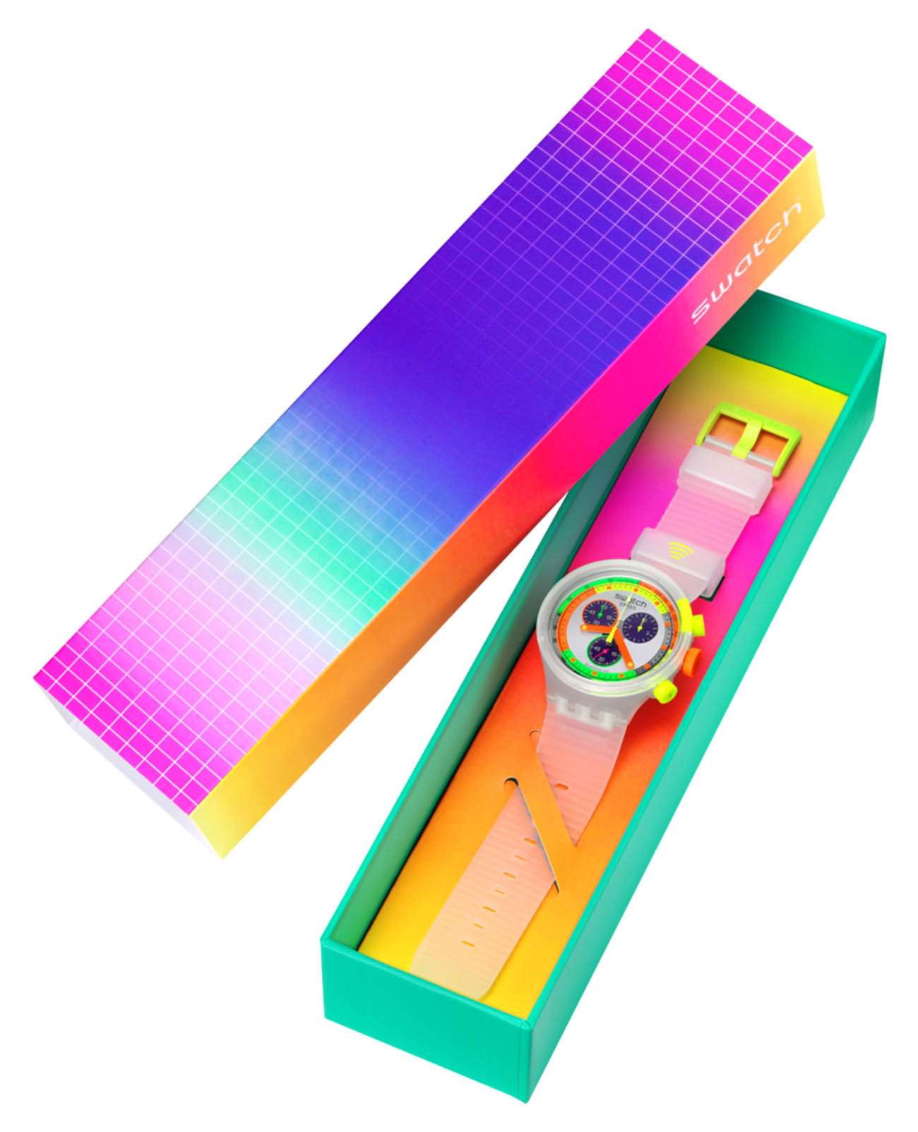Оригинальные часы Swatch Swatch Big Bold Chrono Pay! SB02K101-5300 кварцевые калибр механизма  общий вид