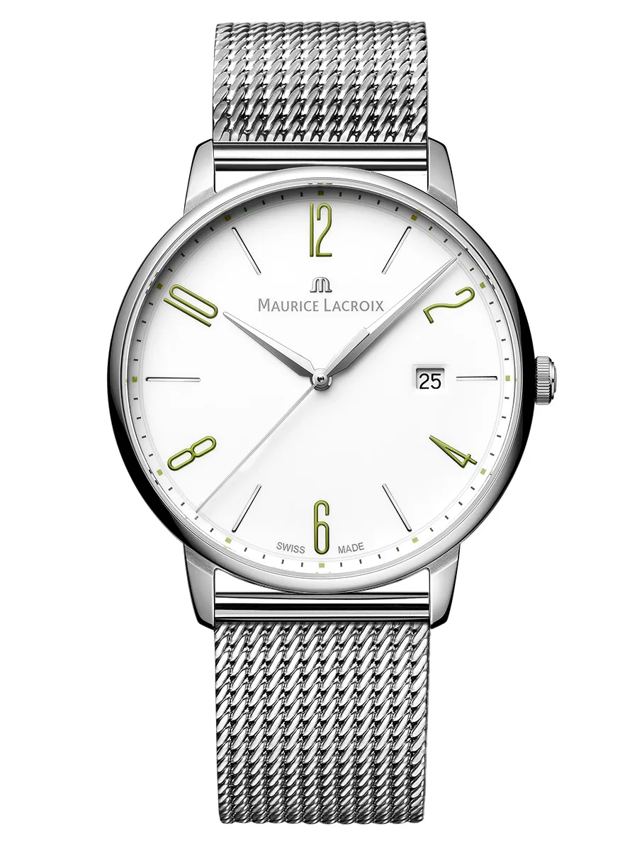 Maurice Lacroix Maurice Lacroix Eliros Date Strap Set EL1118-SS00S-120-D , наручные мужские часы фото под углом