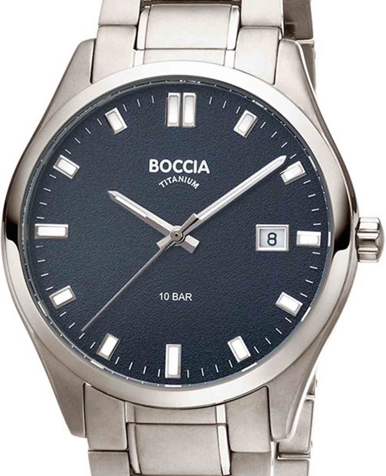 Boccia Titanium Boccia Titanium Circle-Oval 3669-04 , наручные мужские часы фото под углом