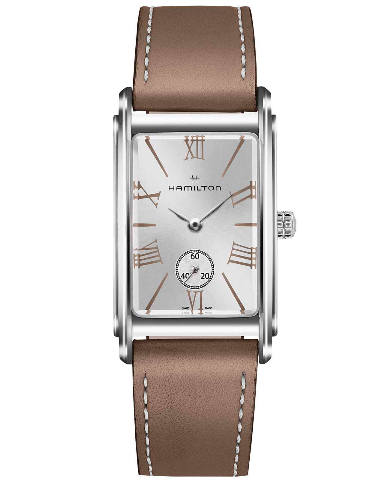 Hamilton Hamilton American Classic Ardmore Quartz H11421514  H11421514 кварцевые женские часы серебристый циферблат, браслет кожаный — вид спереди