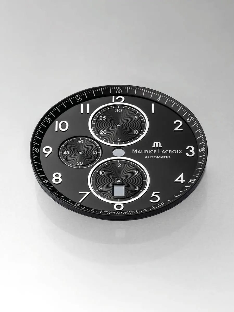 Оригинальные часы Maurice Lacroix Maurice Lacroix Pontos Chronograph 43mm PT6388-SS002-320-1 механические калибр механизма ml112 общий вид