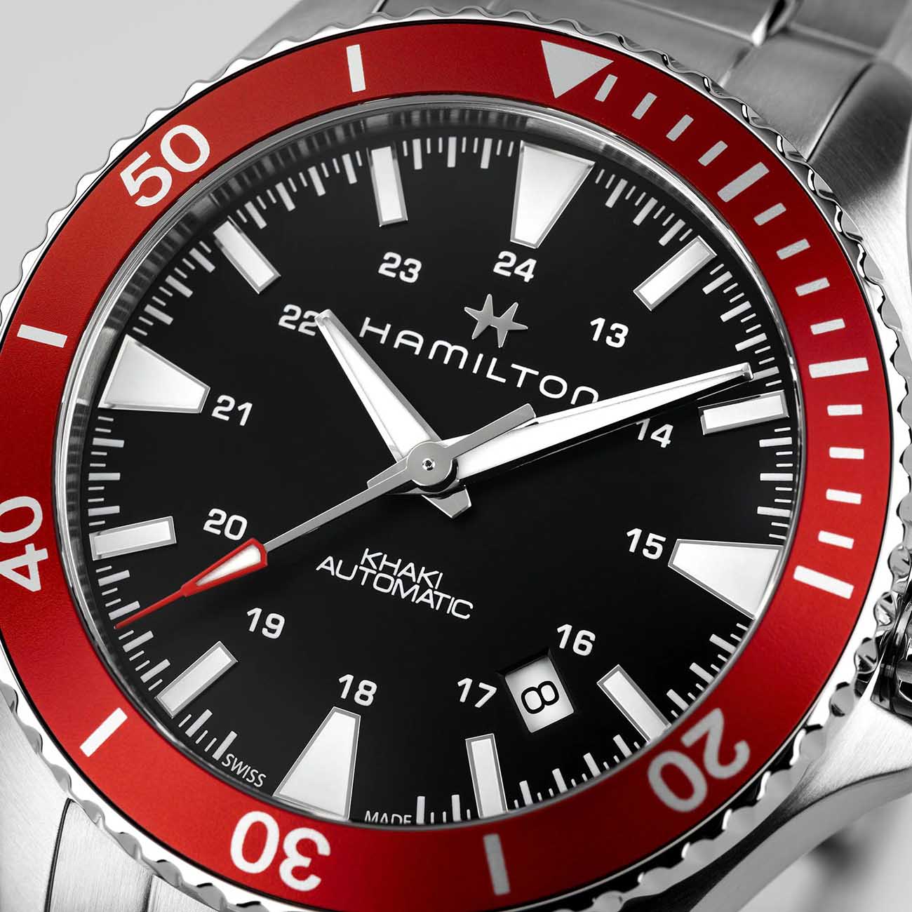 Hamilton Hamilton Khaki Navy Scuba Auto H82405130 , наручные мужские часы фото под углом