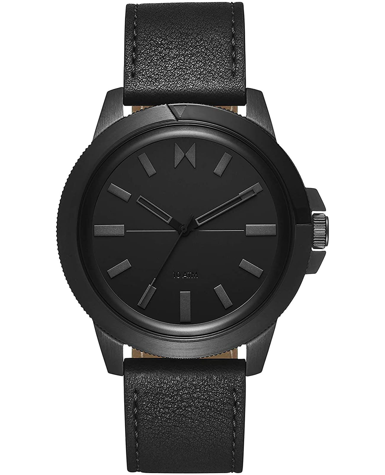 MVMT MVMT Minimal Sport 28000078-D  28000078-D кварцевые мужские часы черный циферблат, браслет кожаный — вид спереди