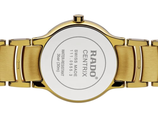 Rado Rado Centrix Diamonds R30528713, centrix швейцария женские часы на браслете нержавеющая сталь с pvd-покрытием боковой вид