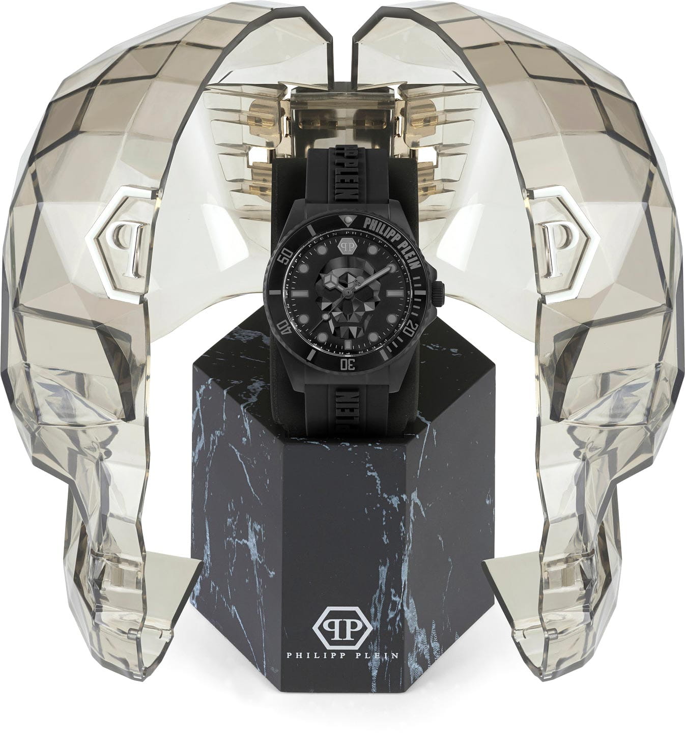 Philipp Plein Philipp Plein The Skull PWOAA0422, the skull германия мужские часы на браслете силикон боковой вид