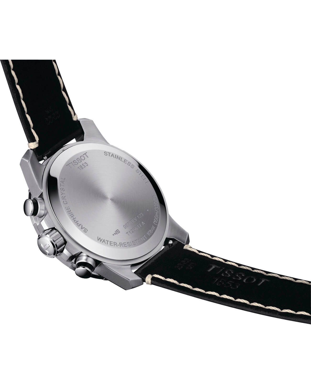 Tissot Tissot SuperSport Chrono T125.617.16.051.00 кварцевые мужские часы часы крупный план черный циферблата